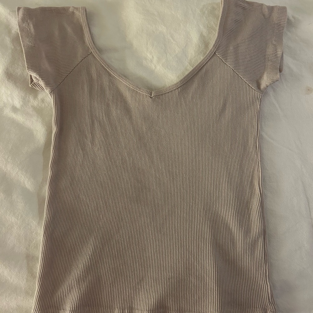 Women's Ribbed Tan Top